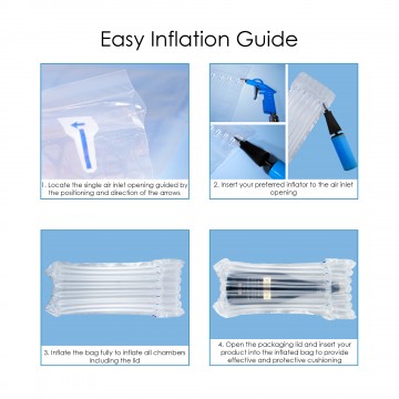 Inflatable Single Bottle Packaging Bags (100 per pack)