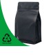 Recyclable Flat Bottom Black Matt