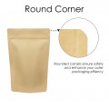 750g Kraft Paper With Valve Stand Up Pouch/Bag with Zip Lock [SP11] (100 per pack)