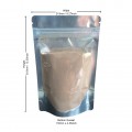 [Sample] 750g Clear / Silver Shiny Stand Up Pouch/Bag with Zip Lock [SP11]