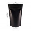 150g Black Matt Stand Up Pouch/Bag with Zip Lock [SP3] (100 per pack)