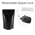 [Sample] 500g Black Matt Stand Up Pouch/Bag with Zip Lock [SP5]