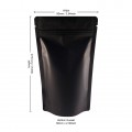 50g Black Matt Stand Up Pouch/Bag with Zip Lock [WP1] (100 per pack)