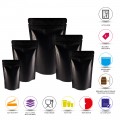 5kg Black Matt Stand Up Pouch/Bag with Zip Lock [SP8] (100 per pack)