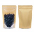 [Sample] 50g Kraft Paper One Side Clear Stand Up Pouch/Bag with Zip Lock [WP1]