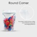 1kg Clear / White Shiny Stand Up Pouch/Bag with Zip Lock [SP6] (100 per pack)