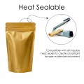 1kg Gold Matt Stand Up Pouch/Bag with Zip Lock [SP6] (100 per pack)