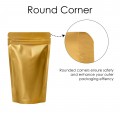 500g Gold Matt Stand Up Pouch/Bag with Zip Lock [SP5] (100 per pack)