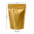 500g Gold Matt Stand Up Pouch/Bag with Zip Lock [SP5] (100 per pack)