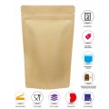 3kg Kraft Paper Stand Up Pouch/Bag with Zip Lock [SP7] (100 per pack)