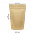 50g Kraft Paper Stand Up Pouch/Bag with Zip Lock [WP1] (100 per pack)