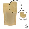 150g  Recyclable Brown Matt Stand Up Pouch/Bag with Zip Lock [SP3] (100 per pack)