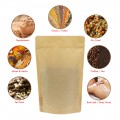 150g  Recyclable Brown Matt Stand Up Pouch/Bag with Zip Lock [SP3] (100 per pack)