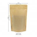 150g  Recyclable Brown Matt Stand Up Pouch/Bag with Zip Lock [SP3] (100 per pack)