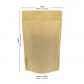 40g Recyclable Brown Matt Stand Up Pouch/Bag with Zip Lock [SP1] (100 per pack)