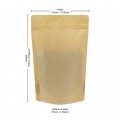 70g  Recyclable Brown Matt Stand Up Pouch/Bag with Zip Lock [SP2] (100 per pack)