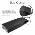 [SAMPLE] 250g 90x270mm Black Matt Side Gusset Pouch/Bag (100 per pack)