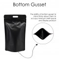5kg Black Matt With Handle and Valve Stand Up Pouch/Bag with Zip Lock [SP8] (100 per pack)