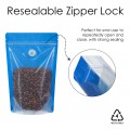 250g Recyclable Clear / Blue Shiny With Valve Stand Up Pouch/Bag With Zip Lock [SP4] (100 per pack)