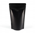 250g Black Matt With Valve Stand Up Pouch/Bag with Zip Lock [SP4] (100 per pack)
