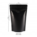 [Sample] 70g Black With Matt Valve Stand Up Pouch/Bag with Zip Lock [SP2]