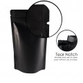 750g Black Matt With Valve Stand Up Pouch/Bag with Zip Lock [SP11] (100 per pack)