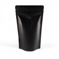 750g Black Matt With Valve Stand Up Pouch/Bag with Zip Lock [SP11] (100 per pack)