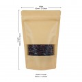 [Sample] 40g Window Kraft Paper Stand Up Pouch/Bag with Zip Lock [SP1]