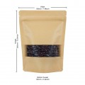 [Sample] 500g Window Kraft Paper Stand Up Pouch/Bag with Zip Lock [SP5]