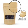 70g Window Kraft Paper Stand Up Pouch/Bag with Zip Lock [SP2] (100 per pack)