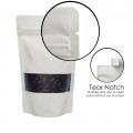 100g Window White Matt Stand Up Pouch/Bag with Zip Lock [SP9] (100 per pack)
