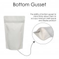 1kg White Matt Stand Up Pouch/Bag with Zip Lock [SP6] (100 per pack)