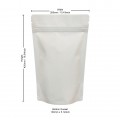 [Sample] 2kg White Matt Stand Up Pouch/Bag with Zip Lock [SP10]