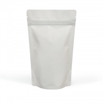 3kg White Matt Stand Up Pouch/Bag with Zip Lock [SP7] (100 per pack)