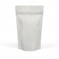[Sample] 500g White Matt Stand Up Pouch/Bag with Zip Lock [SP5]
