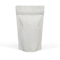 750g White Matt Stand Up Pouch/Bag with Zip Lock [SP11] (100 per pack)