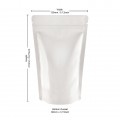 150g White Shiny Stand Up Pouch/Bag with Zip Lock [SP3] (100 per pack)